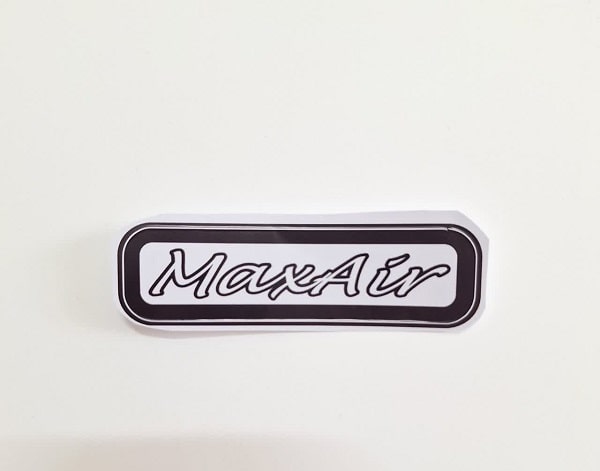 برچسب نوشته MaxAir مشکی