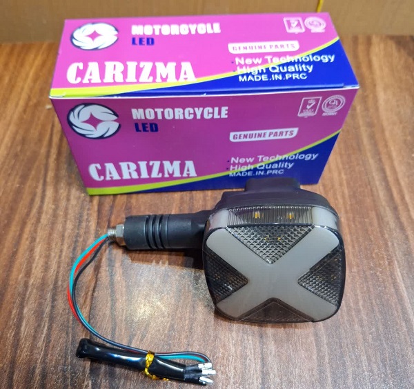 راهنما موتورسیکلت ضربدری ال ای دی (LED) خارجی (برند کاریزما) (جفت) 2 عددی